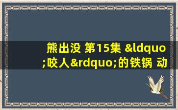 熊出没 第15集 “咬人”的铁锅 动画大放映